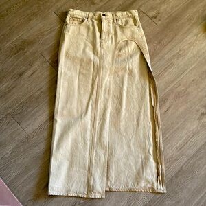 The Blanca GRLFRND Maxi Skirt with High Slit